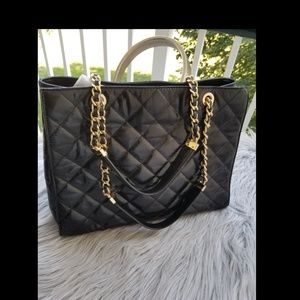 Like New Authentic Michael Kors Black Quilted Bag